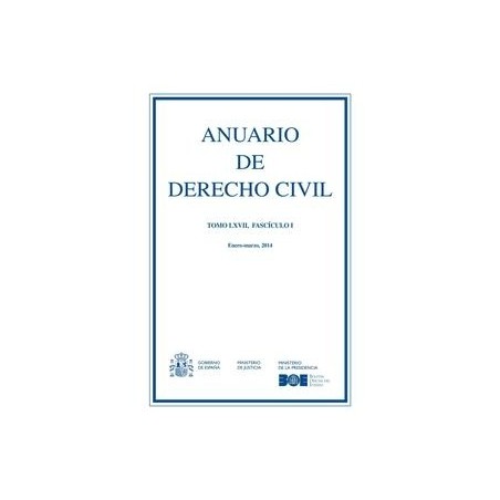 Anuario de Derecho Civil 2015 Fásc.Ii (Abril-Junio) Tomo LXVIII "122 Euros Suscripción Anual (4 Núms.)"