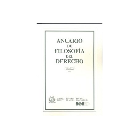 Anuario de Filosofía del Derecho, 2016 Tomo XXXII