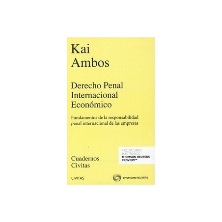 Derecho Penal Internacional Económico ( Papel + Ebook ) "Fundamentos de la Responsabilidad Penal Internacional de las Empresas"