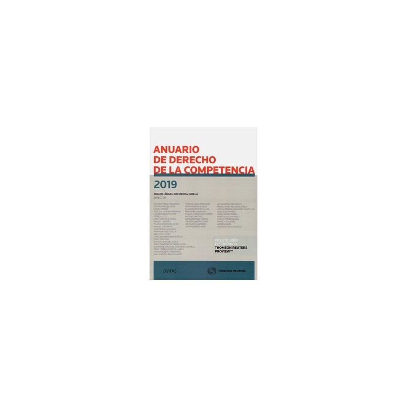 Anuario de Derecho de la Competencia 2019 (Papel + Ebook)