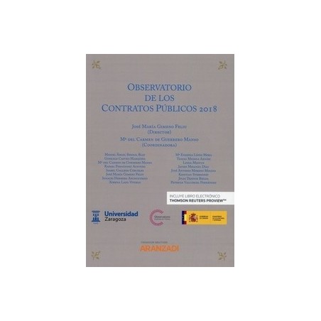 Observatorio de los Contratos Públicos 2018 (Papel + Ebook)