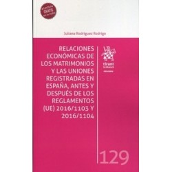 Relaciones Económicas de los Matrimonios y las Uniones Registradas en España, Antes y Después de los Reglamentos "(Ue) 2016/110