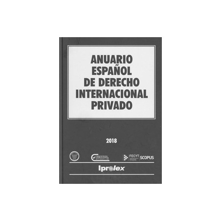 Anuario Español de Derecho Internacional Privado 2018