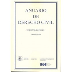 Anuario de Derecho Civil 2019 "Tomo Lxii, Fascículo I (Enero-Marzo 2019)"