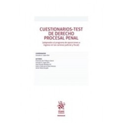 Cuestionarios-Test de Derecho Procesal Penal "Adaptados al Programa de Oposiciones a Ingreso en...