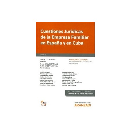 Cuestiones Jurídicas de la Empresa Familiar en España y en Cuba "(Dúo Papel + Ebook )"