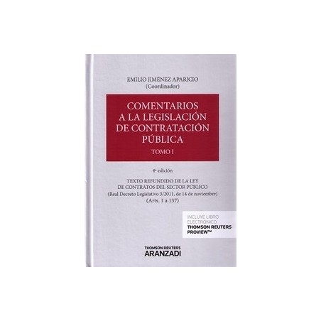 Comentarios a la Legislación de Contratación Pública 3 Tomos "(Duo Papel + Ebook )"