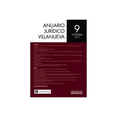 Anuario Jurídico Villanueva 2015