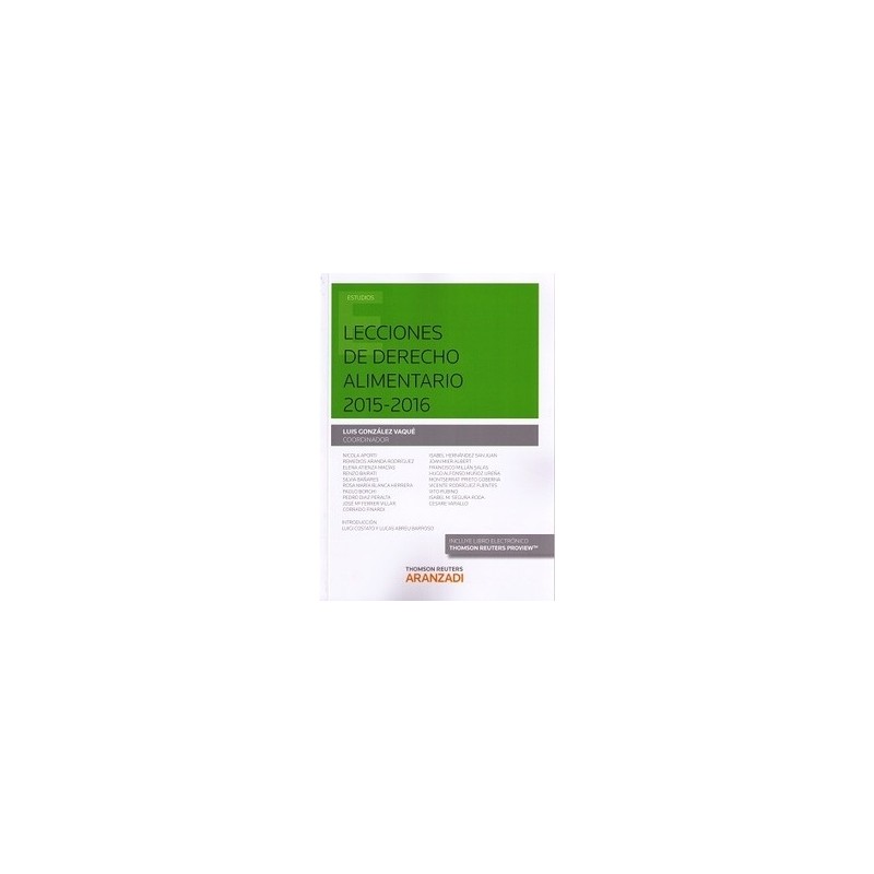 Lecciones de Derecho Alimentario 2015-2016  (Papel + E-Book)