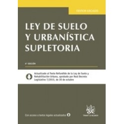 Ley de Suelo y Urbanísitica Supletoria "(Duo Papel + Ebook ) Actualizado al Texto Refundido de la...