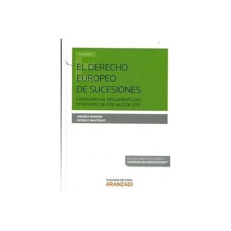 El Derecho Europeo de Sucesiones "(Duo Papel + Ebook )"