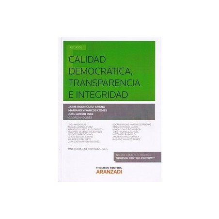 Calidad Democrática, Transparencia e Integridad "(Duo Papel + Ebook )"