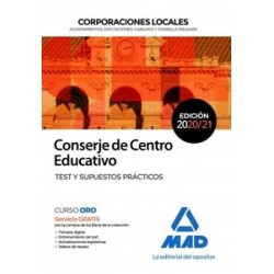 Conserje de Centro Educativo de Corporaciones Locales. Test y supuestos práctico