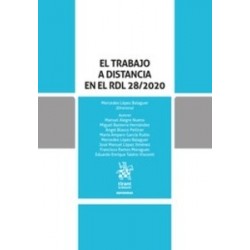 El Trabajo a distancia en el RDL 28/2020 (Papel + Ebook)