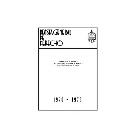 La Revista General de Derecho Digital "Años 1970 a 1979 Rgd. Formato Digital"