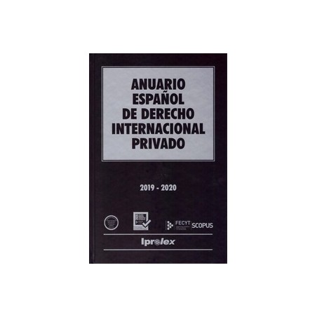 Anuario Español de Derecho Internacional Privado. 2019-2020