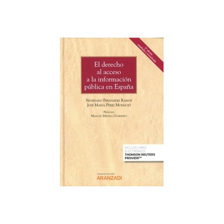 Derecho al Acceso a la Información Pública en España 2020 (Papel + Ebook)