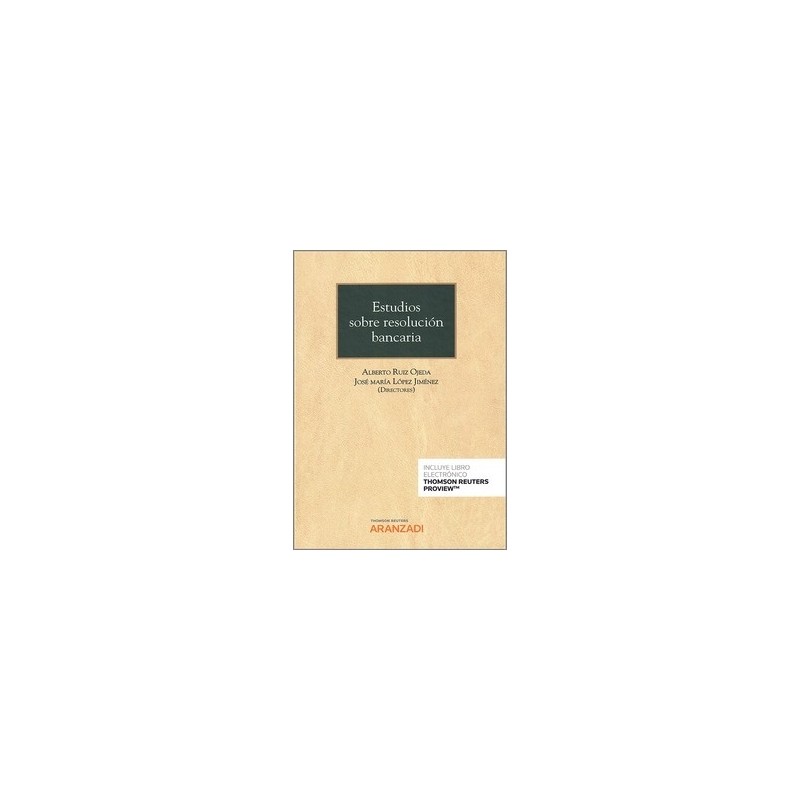 Estudios sobre resolución bancaria (Papel + Ebook)