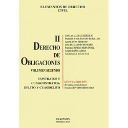 Elementos de Derecho Civil. Derecho de Obligaciones. Tomo 2 Vol.2 "Contratos y Cuasicontratos. Delitos y Causidelito"