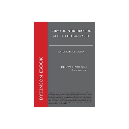 Curso de Introducción al Derecho Sanitario "Grado en Enfermería - 1º"