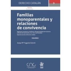 Familias Monoparentales y Relaciones de Convivencia Volumen I (Papel + Ebook) "Regímenes Económicos y Familiares. Monoparentali