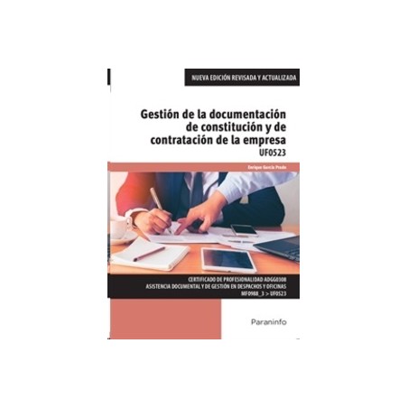Gestión de la documentación de constitución y de contratación de la empresa