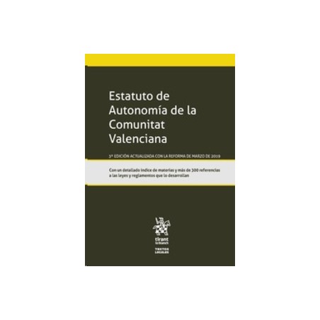 Estatuto de Autonomía de la Comunitat Valenciana (Papel + Ebook)