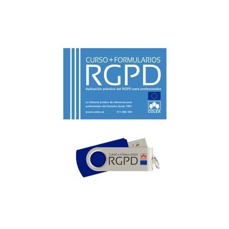 USB Curso Reglamento General Protección de Datos  + Formularios "Curso práctico de RGPD + Formularios + Videotutoriales + Exáme