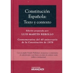 Constitución Española: Texto y Contexto ( Papel + Ebook ) "Conmemorativa del 40 Aniversario de la...
