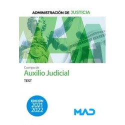 Test Cuerpo de Auxilio Judicial "Edición 2021/2022 Administración de Justicia"