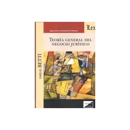 Teoría General del Negocio Jurídico