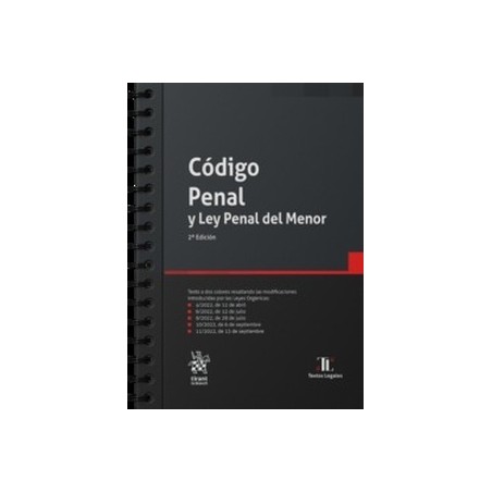 Código Penal Y Ley Penal del Menor 2ª Edición "Edición Anillas + E-book"