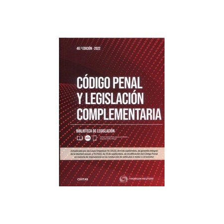 Código Penal y legislación complementaria 2022 (Papel + Ebook)