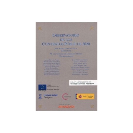 Observatorio de los contratos públicos 2020 (Papel + e-book)