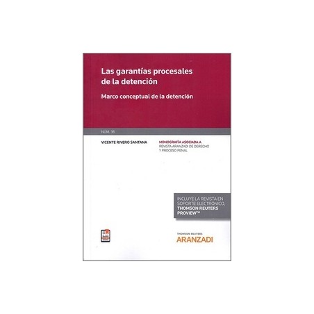 Las garantías procesales de la detención "Marco conceptual de la detención (Papel + Ebook)"