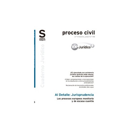 Los Procesos Europeos Monitorio y de Escasa Cuantía