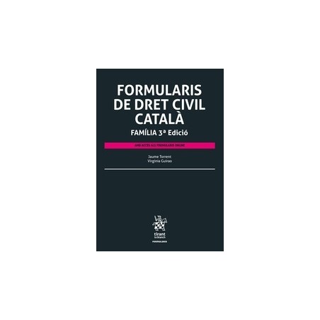 Formularis de dret civil català. Família (Papel + Ebook)
