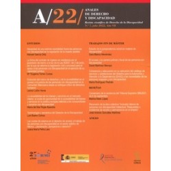 Anales de derecho y discapacidad Nº 7, julio 2022 Revista científica de derecho de la discapacidad