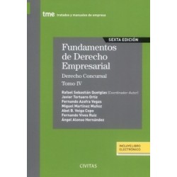Fundamentos de Derecho Empresarial. Tomo IV. Derecho concursal (Papel + Ebook)