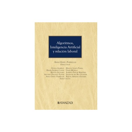 Algoritmos, inteligencia artificial y relación laboral (Papel + Ebook)