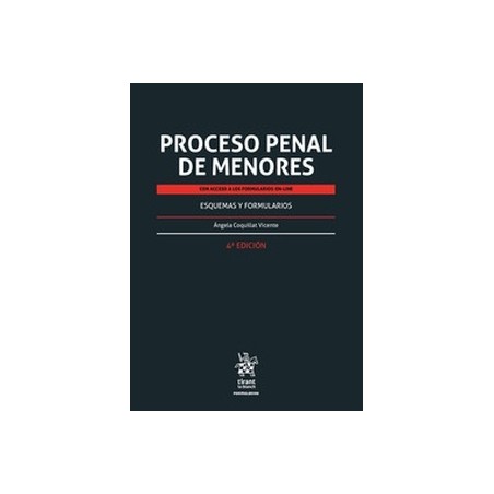 Proceso Penal de Menores "Esquemas y Formularios (Papel + Ebook)"
