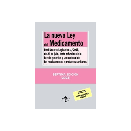 La nueva Ley del Medicamento "Real Decreto Legislativo 1/2015, de 24 de julio, texto refundido de la Ley de Garantías y uso rac