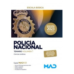 Policía Nacional Escala Básica. Temario. Volumen 1