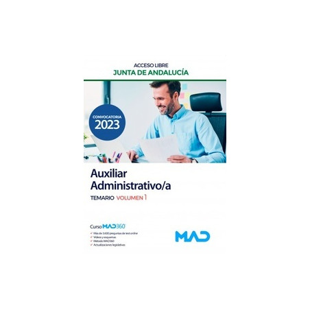 Auxiliar Administrativo/a (acceso libre) Temario volumen 1. Junta de Andalucía