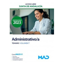 Administrativo/a (acceso libre) Junta de Andalucía. Temario. Volumen 1