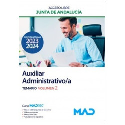 Auxiliar Administrativo/a (acceso libre) Junta de Andalucía "Temario. Volumen 2"