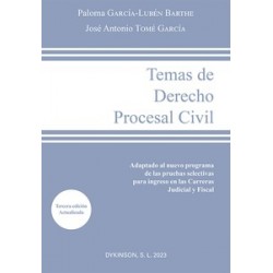 Temas de Derecho Procesal Civil "Adaptado al nuevo programa de las pruebas selectivas para...