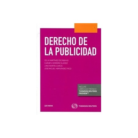 Derecho de la Publicidad "Papel + Ebook  Actualizable"