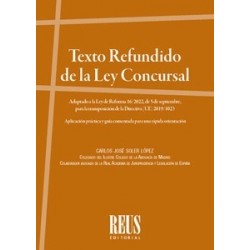 Texto refundido de la Ley Concursal "Adaptado a la Ley de Reforma 16/2022, de 5 de septiembre,...