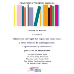 Cuadernos Teóricos Bolonia. Derecho de Familia. Cuaderno 2. "Patrimonio Conyugal. los Regímenes...